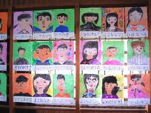 ６年１組似顔絵２