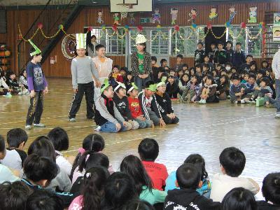 詩に合わせた役割演技