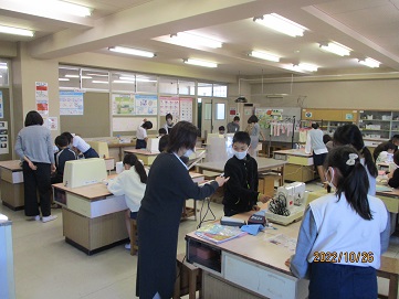 家庭科ボランティアさん