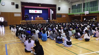 第2学期始業式の様子