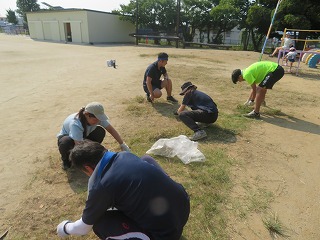 環境整備の様子