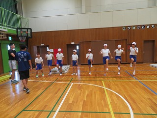 陸上練習の様子